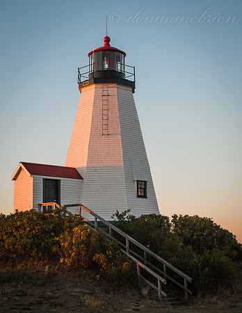 Sunset glow on Gurnet