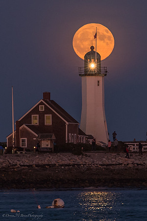 Hunter's Moon Scituate Lighthouse
